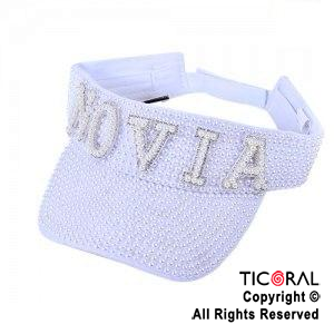 SOMBRERO VISERA NOVIA BLANCO x 1